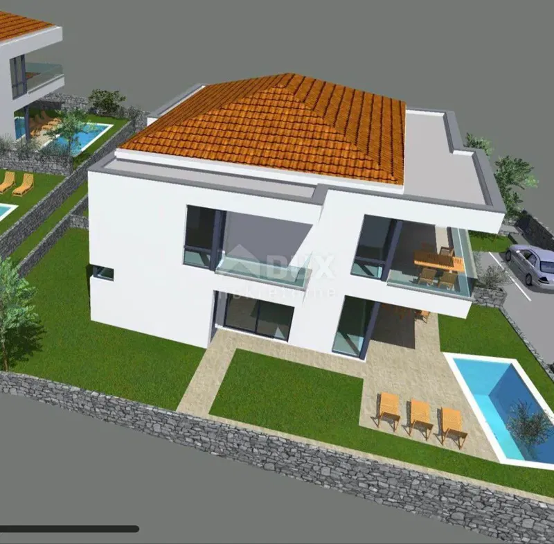 KRK ISLAND, MALINSKA - modern semi-detached house – 3