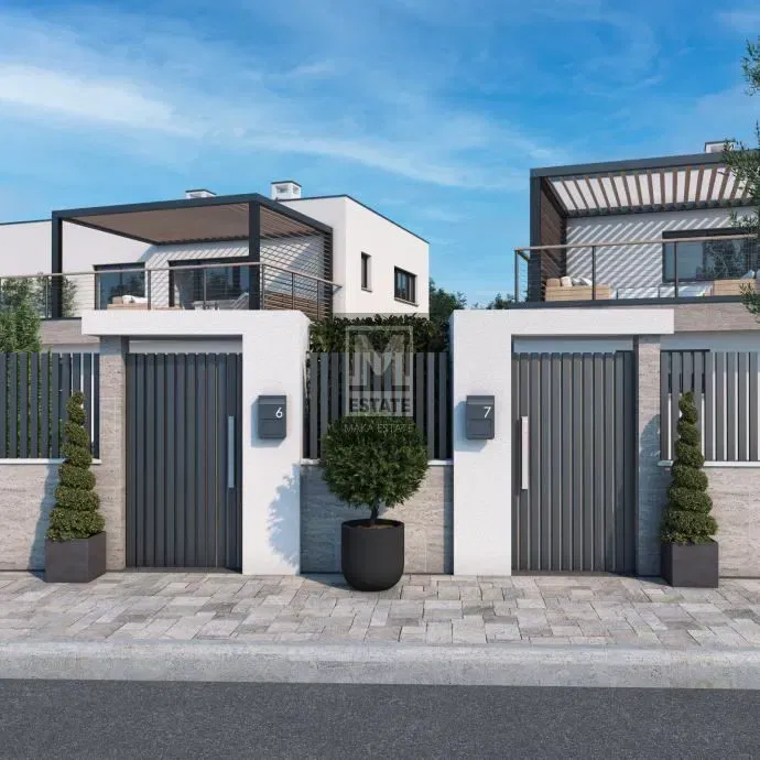 Poreč, surroundings, Two houses with a swimming pool in the Rohbau phase – 3