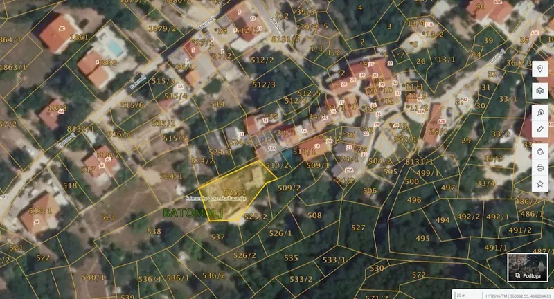 Terreno edificabile Batomalj, Baška, 410m2 – 2