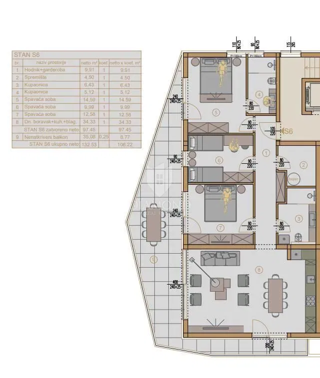 Appartamento con vista mare e terrazzo di 35 m2, Pješčana Uvala! – 2