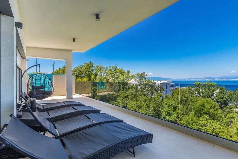 KRK ISLAND, MALINSKA - Luxury penthouse with pool and panoramic sea view – 3