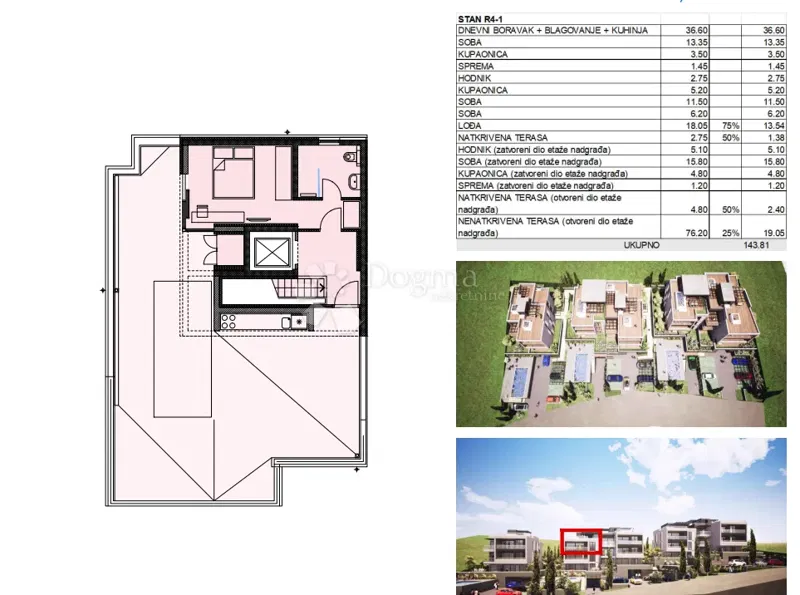Allogio Čiovo, Trogir, 143,81m2 – 3
