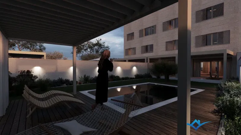 Appartamento al piano terra con piscina a Tar – 2