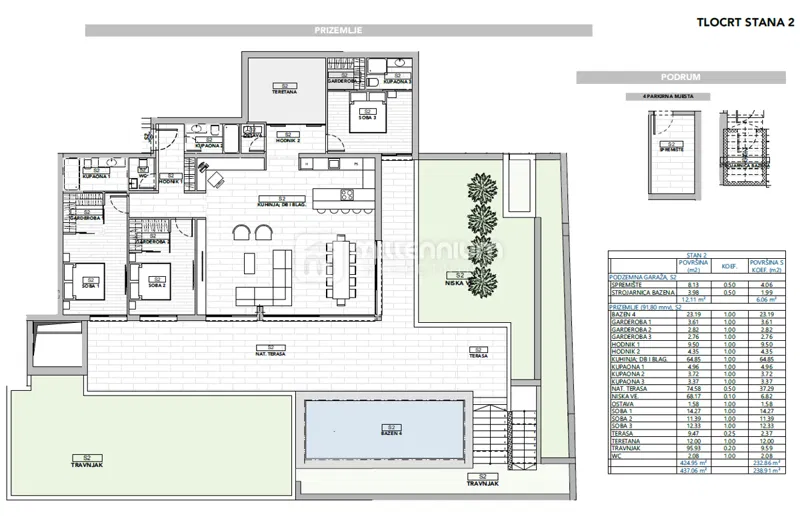 Opatija, luksuzni stan, 3s+db, 238.91m2, pogled na more – 2