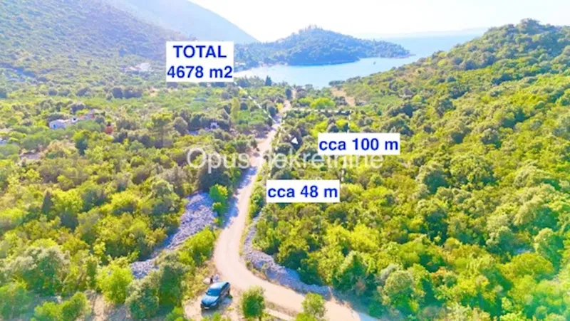 TRPANJ, PELJESAC-građevinsko zemljište 4678 m2 za ville za odmor