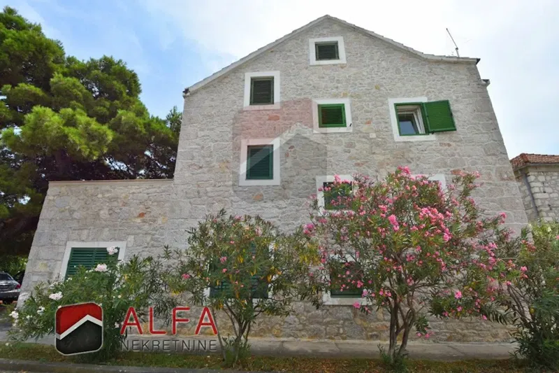 Croatia, Vodice, Srima, for sale is large stone house with yard, 30 m from the sea, sea view – 2