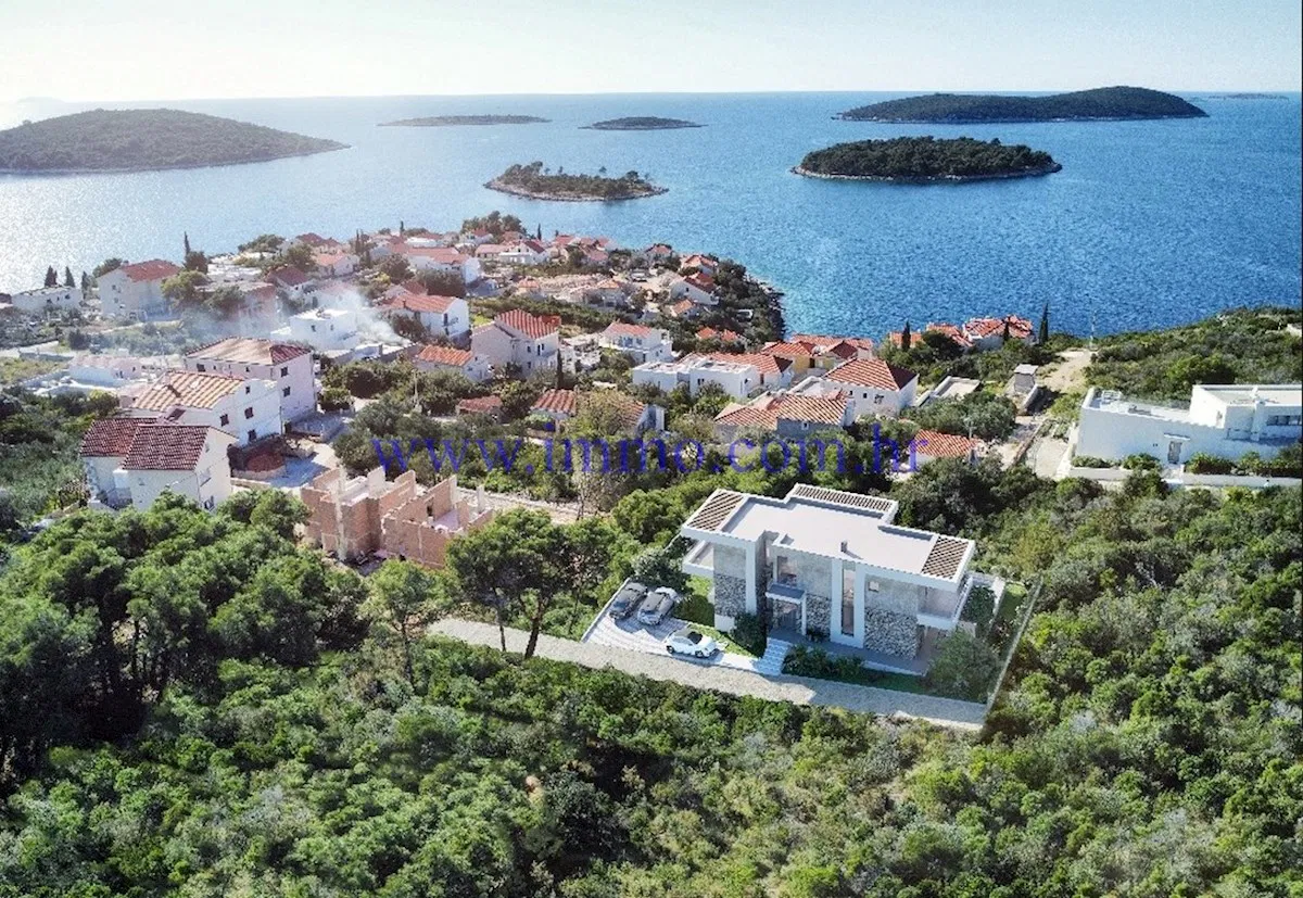 OTOK ŠOLTA, INVESTICIJSKA PRILIKA!! GRAĐEVNO ZEMLJIŠTE SA PROJEKTOM IZGRADNJE LUKSUZNE VILLE
