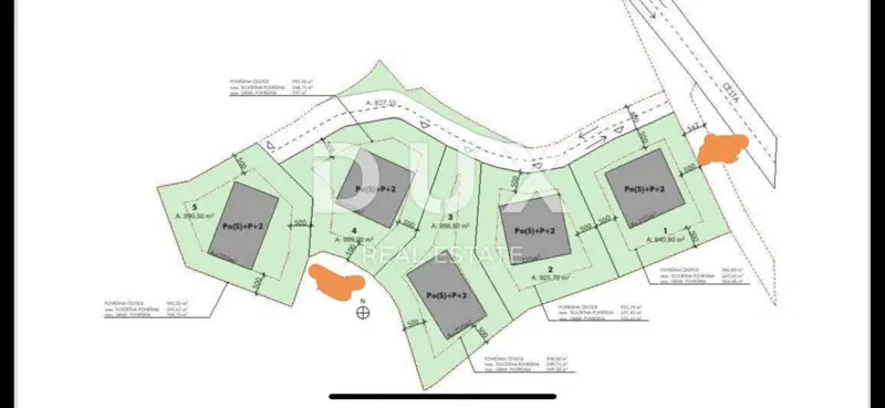 RIJEKA, DRENOVA - 3300m2 építési telek lakóépületek - lakások/családi házak építésére – 2