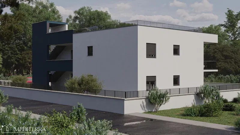 Appartamento con terrazza sul tetto e vista mare, Cittanova, Istria – 3
