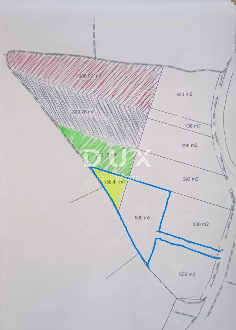 ISTRIA, KUŽINIĆI - Building land with a paid project for a prefabricated house with a swimming pool – 2