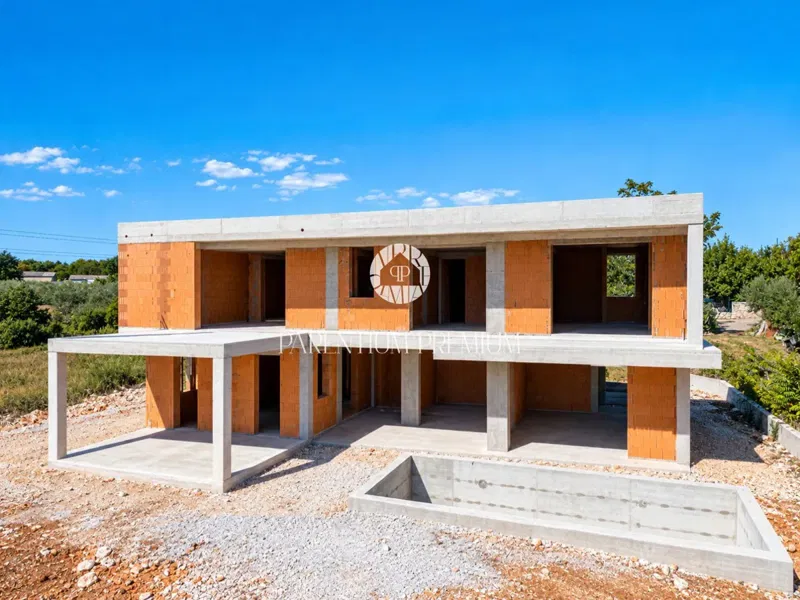Peruški – Modern villa medence és tengeri kilátással – 3