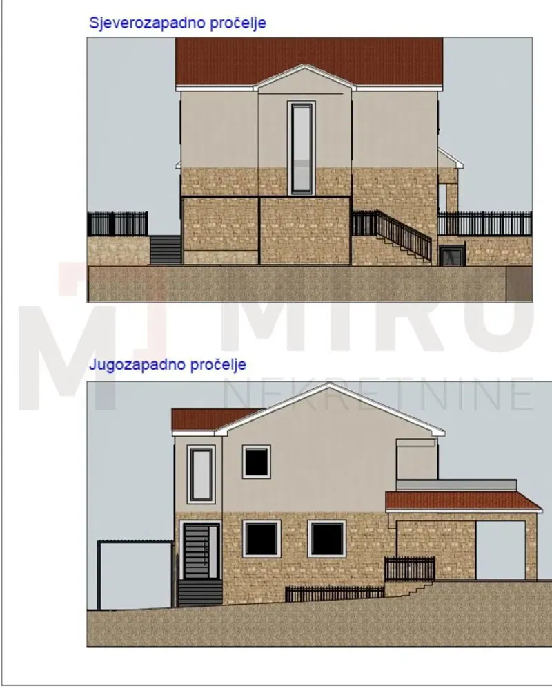 Krk, surroundings, building land with project documentation and construction in progress! – 2