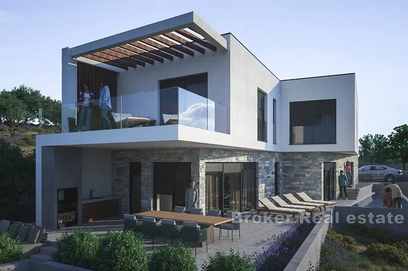 Newly built villa with pool and sea view – 2