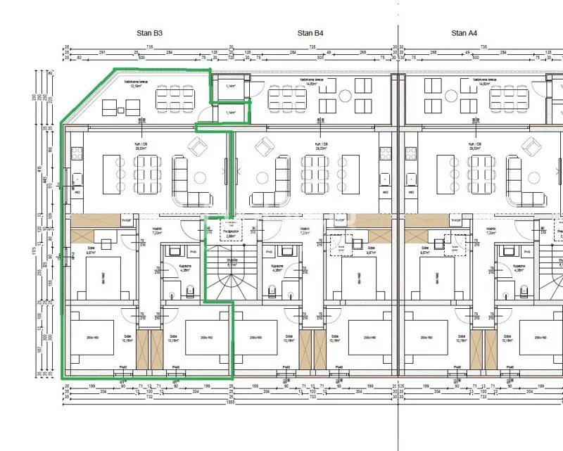 Istra, Poreč, Tar - For sale: 78 m2 apartment on the 1st floor – 3