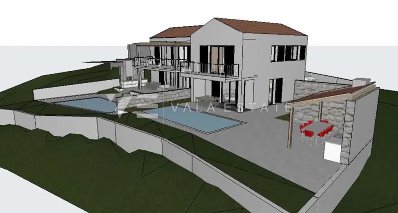 TERRENO EDIFICABILE CON PROGETTO CONCETTUALE PER COSTRUZIONE DI UNA CASA DOPPIA – 2