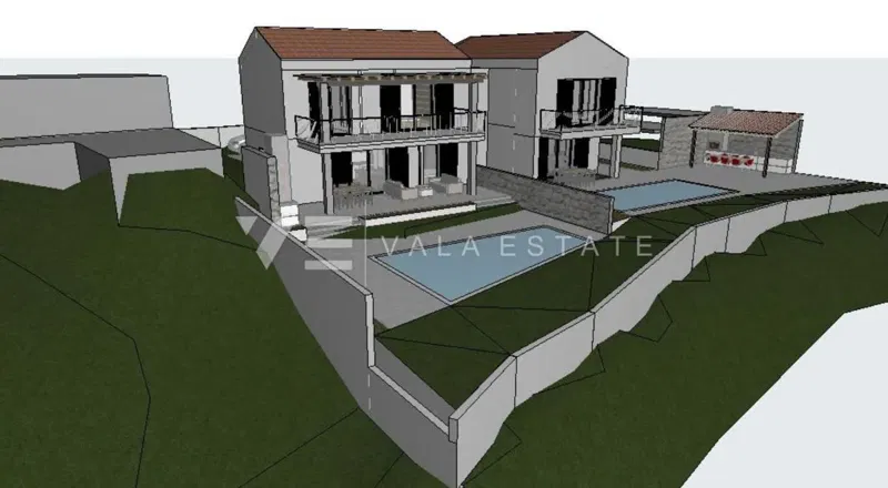 TERRENO EDIFICABILE CON PROGETTO CONCETTUALE PER COSTRUZIONE DI UNA CASA DOPPIA – 3