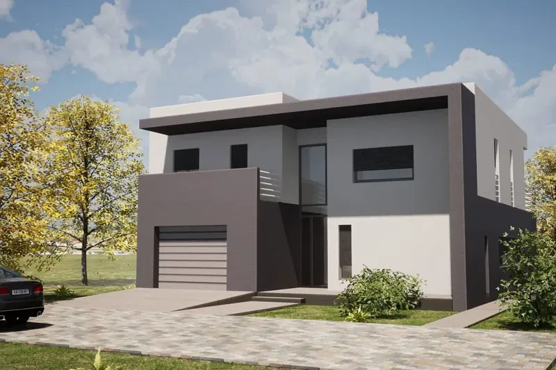 Building land with main project – 3