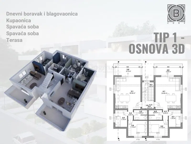 Flat Pag, 58,79m2 – 2
