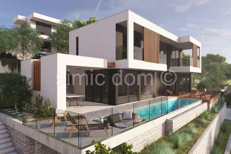New villa with panoramic view, near Trogir – 2