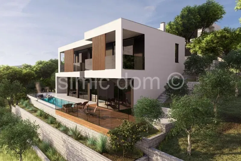 New villa with panoramic view, near Trogir – 3