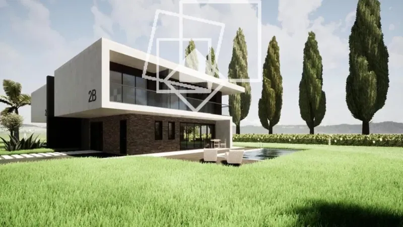 Building land with a project for a family house with two residential units – 2