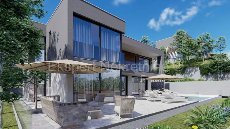 Vinišće, villa di lusso 226 m2 con piscina, vista mare – 2