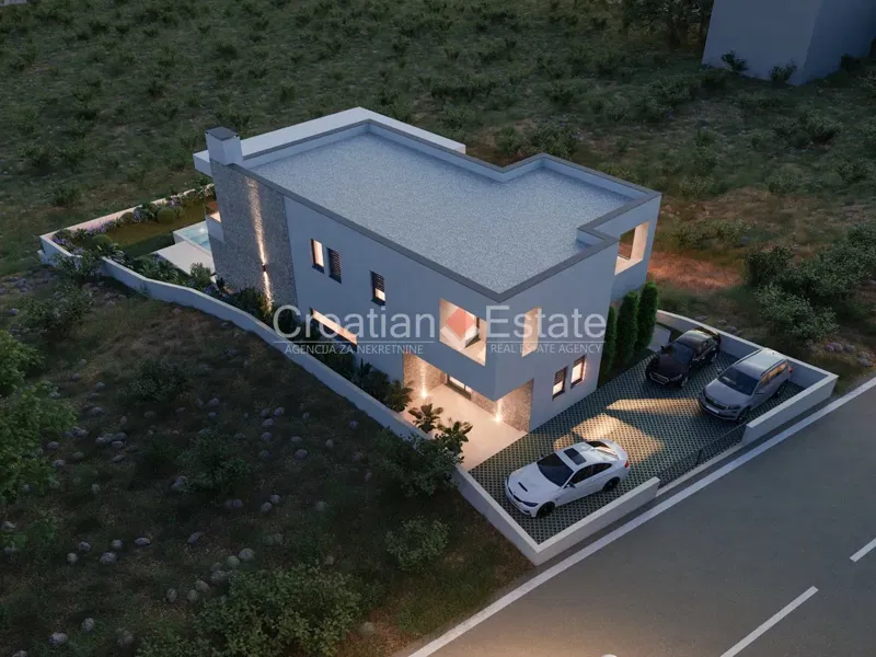 An under-construction villa, with pool and sea view, for sale – 3