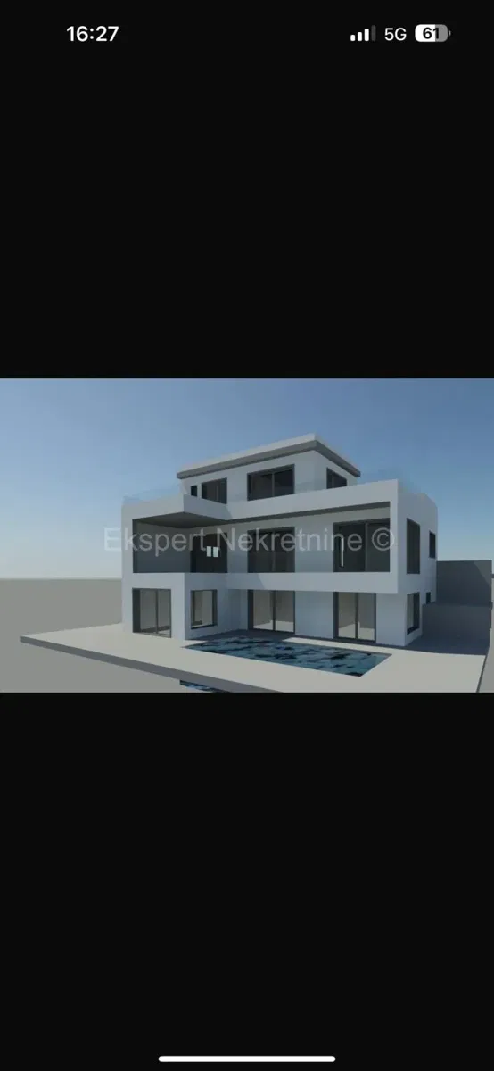 Trogir, Marinova Draga, building land with permit, 400m from the sea – 2