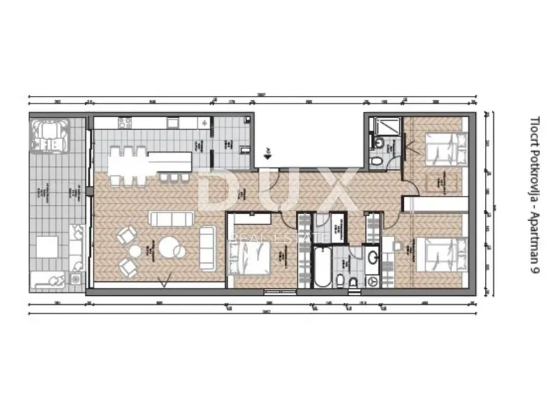 OPATIJA, KÖZPONT - fantasztikus penthouse panorámás kilátással és garázzsal egy új épületben Abbázia központja felett – 3