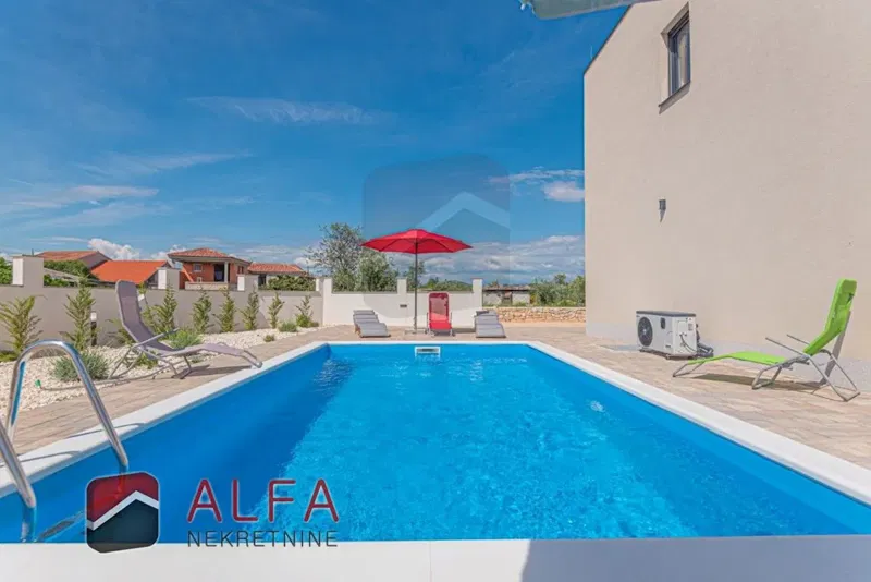 Croatia, Šibenik, Bogdanovići, close to Jadrija, for sale is new modern semi-detached house with swimming pool – 2