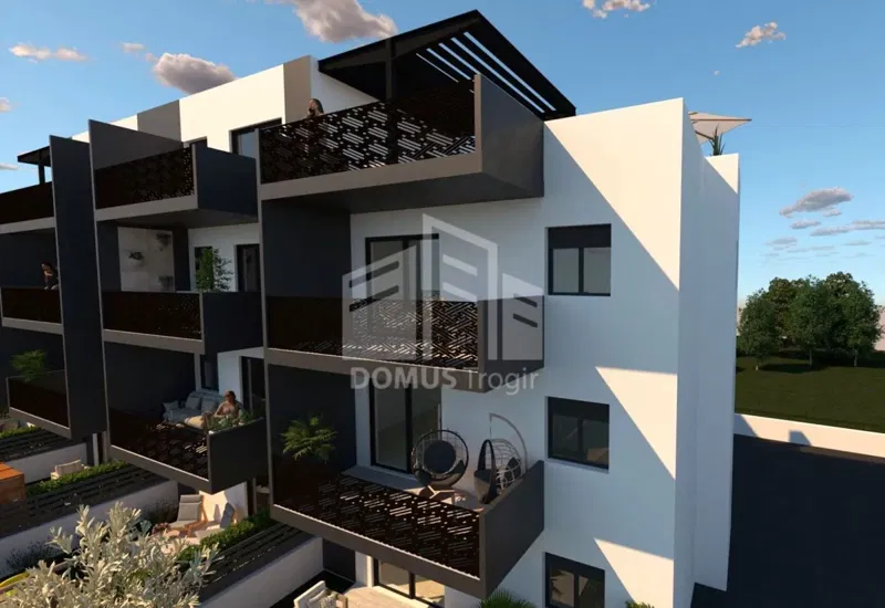 TROGIR*** Two-room penthouse apartment with a spacious terrace, 114.56 m2! – 2