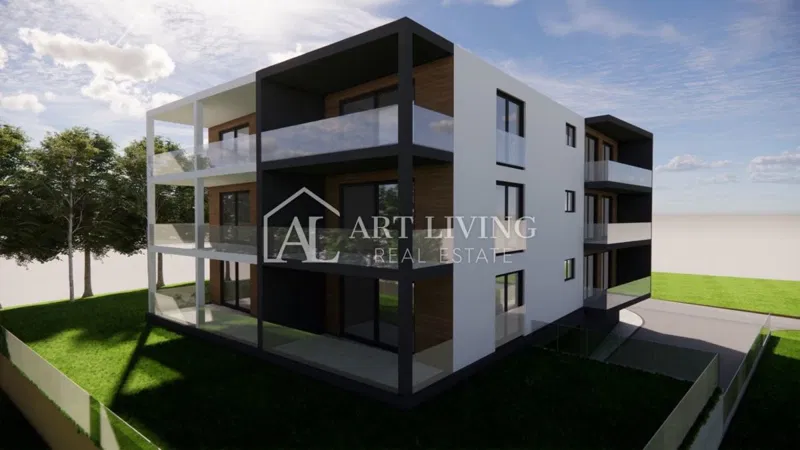 Istra, Umag, okolica - EKSKLUZIVNO - moderno trisobno stanovanje v novogradnji, 150 m od morja – 2