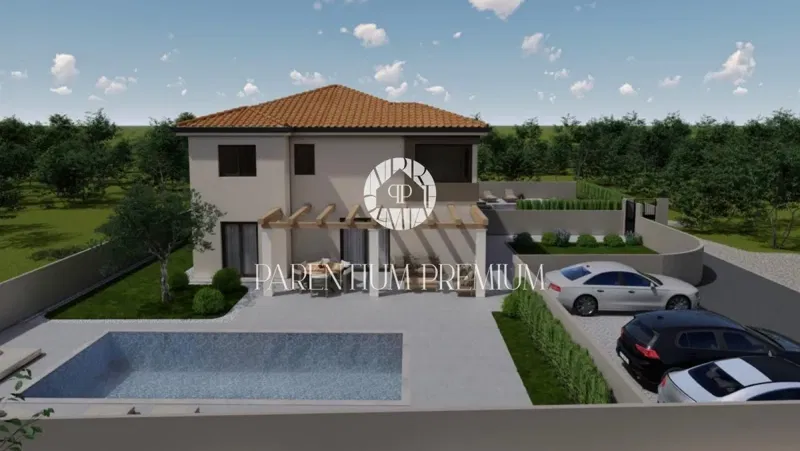 Modern semi-detached house with pool and yard – 2