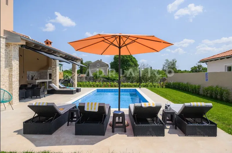 Kanfanar, modern villa with pool + studio apartment – 3