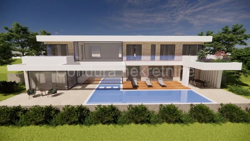Maslenica - land 697 m2 with project, sea view – 2