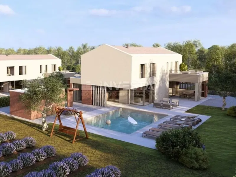 Dintorni di Labin, splendida villa con piscina e terrazza panoramica – 3
