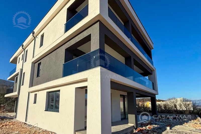 Dva apartmana s panoramskim pogledom na more, novogradnja Vrbnik! – 3
