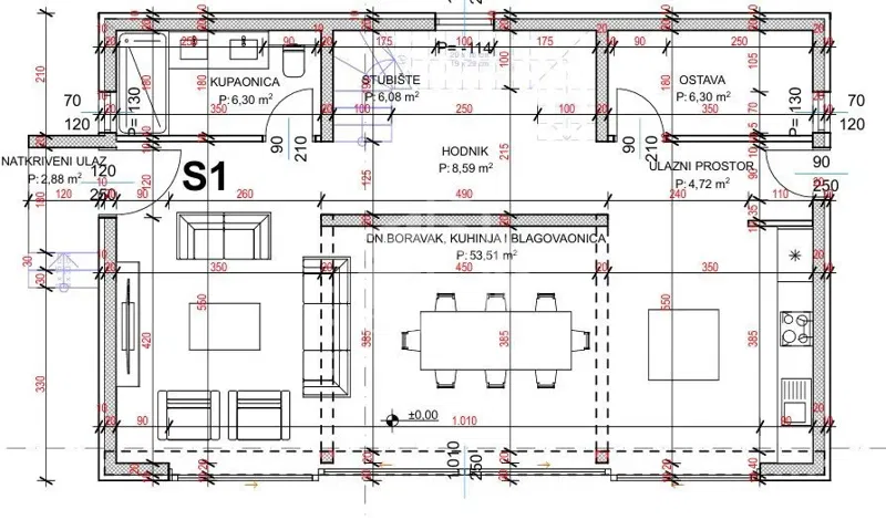 SEGET D**Baugrundstück mit Projekt und Genehmigung für eine Villa, 400 m2