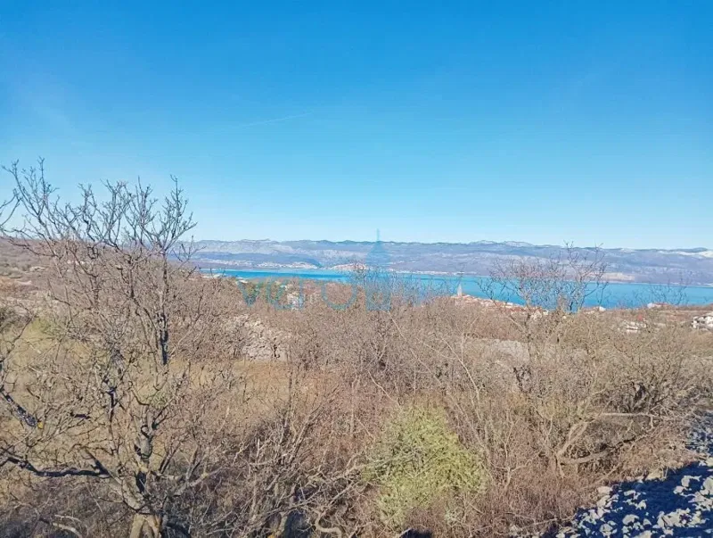 Vrbnik, island of Krk, building land 3136 m2, sea view, for sale – 2
