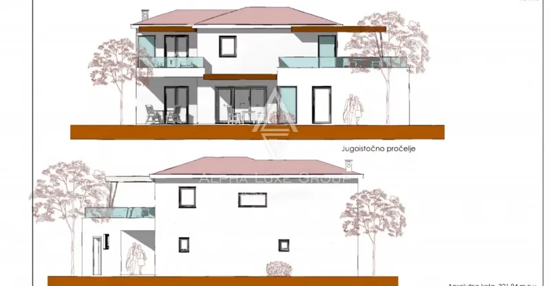 Istria, Tinjan – Building plot with project and permit for Sale – 2