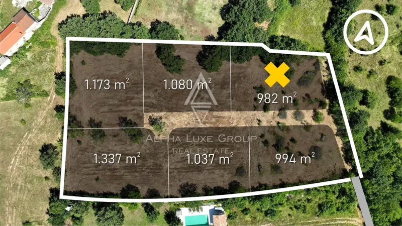 Istria, Barat, Terreno edificabile con vista sul mare e sulla natura – 3
