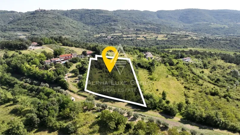 Grožnjan, Istria: Land with panoramic view of Mirna Valley – 2