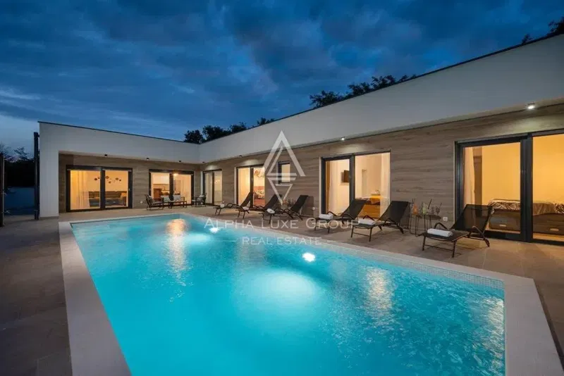 Svetvinčenat, Juršići: Villa contemporanea su un unico piano con piscina – 2