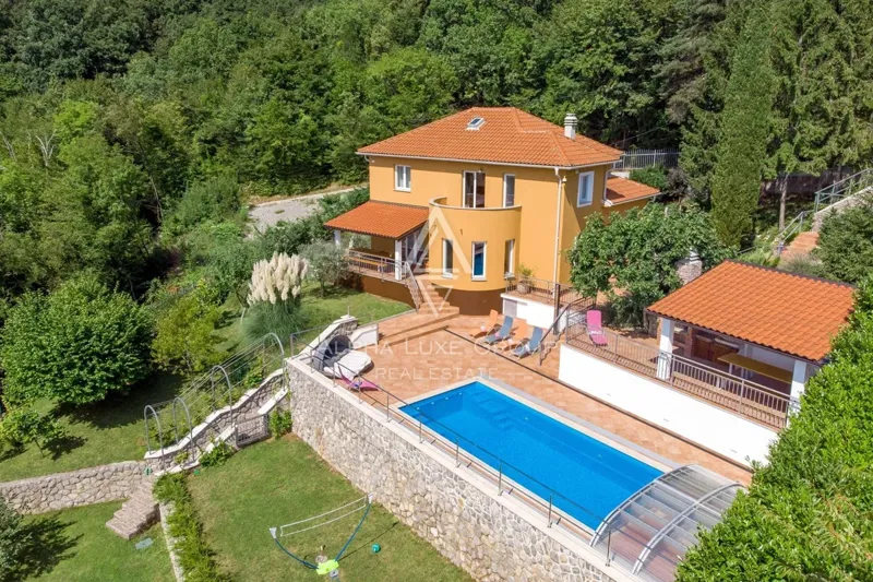 Bella Villa con piscina con vista mare, Istria, Opatija – 2