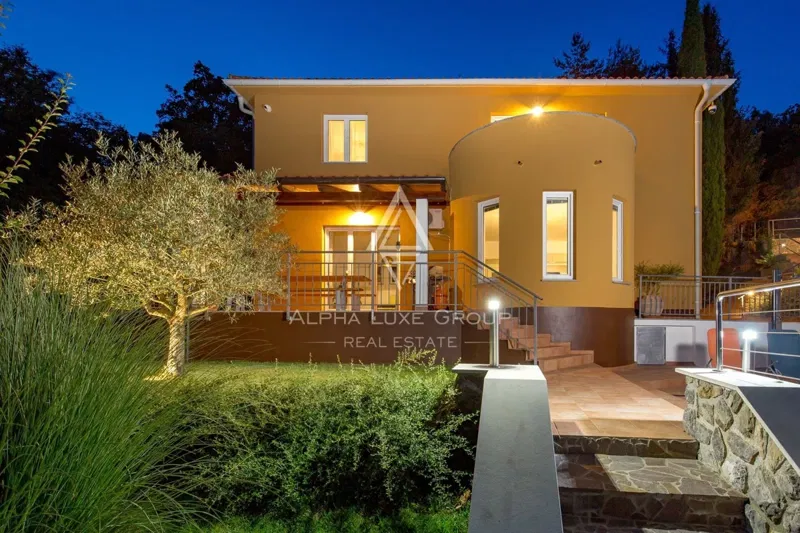 Bella Villa con piscina con vista mare, Istria, Opatija – 3