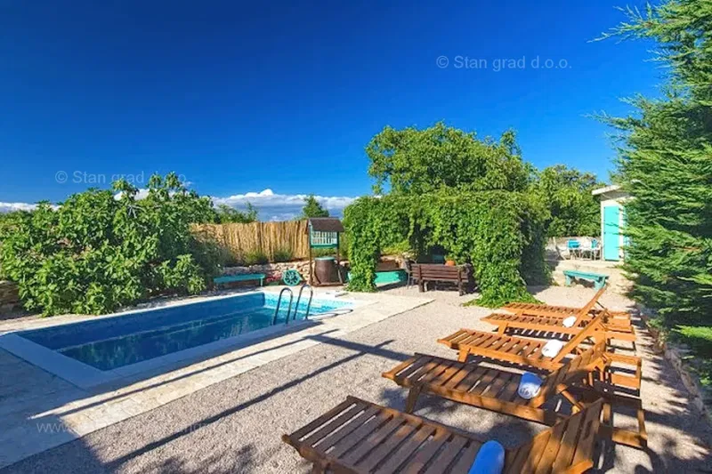 Malinska, surroundings, beautiful renovated stone house with swimming pool! – 3