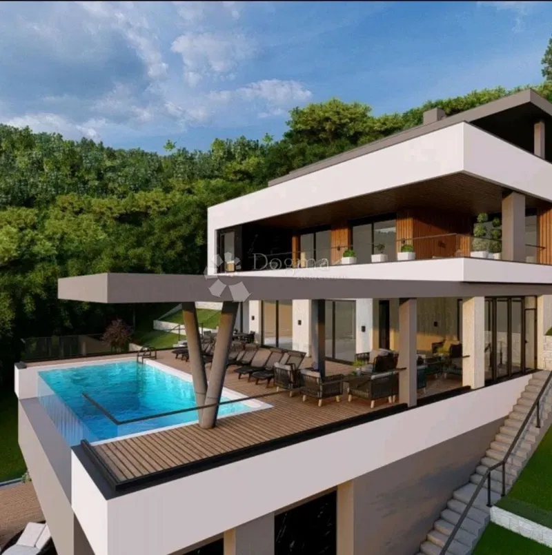 Építési telek Ičići, Opatija - Okolica, 1.368m2 – 3