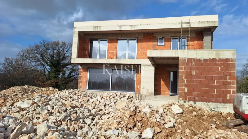 Labin, Trget, megkezdődött egy családi ház építése – 3