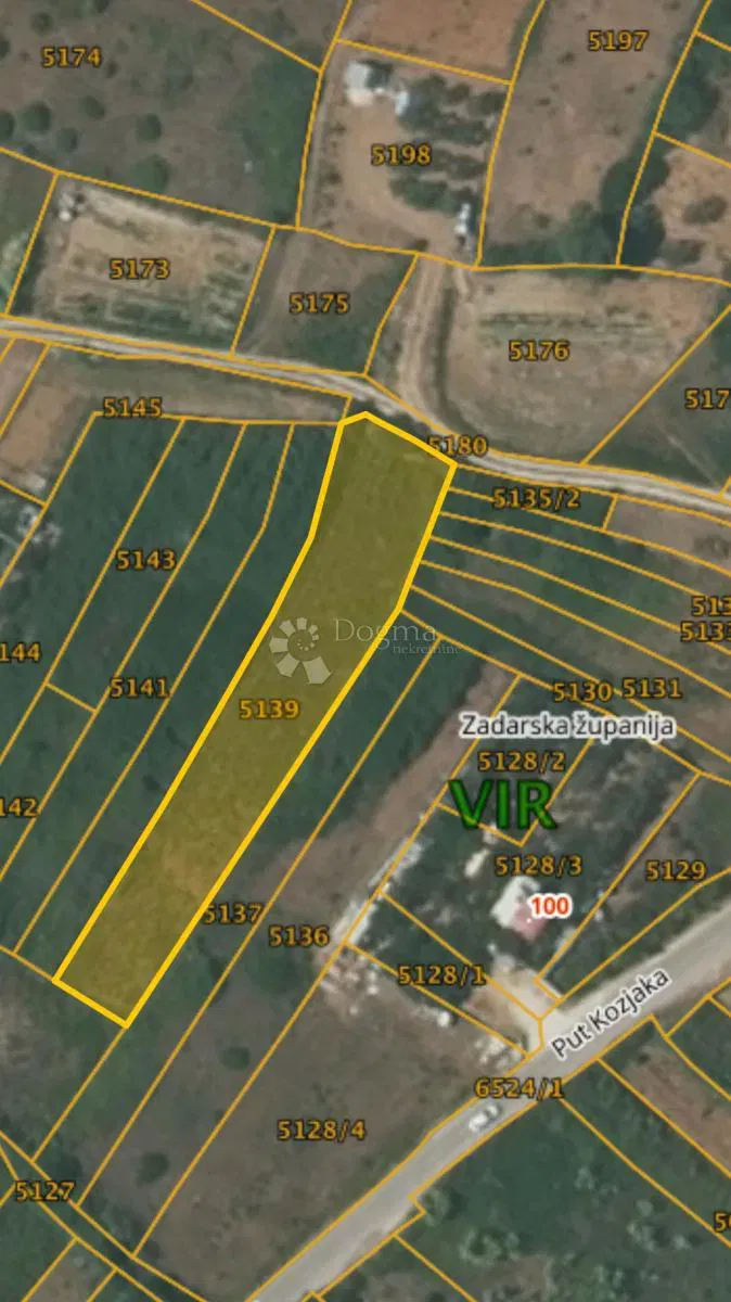 Terreno agricolo Vir, 1.296m2 – 2