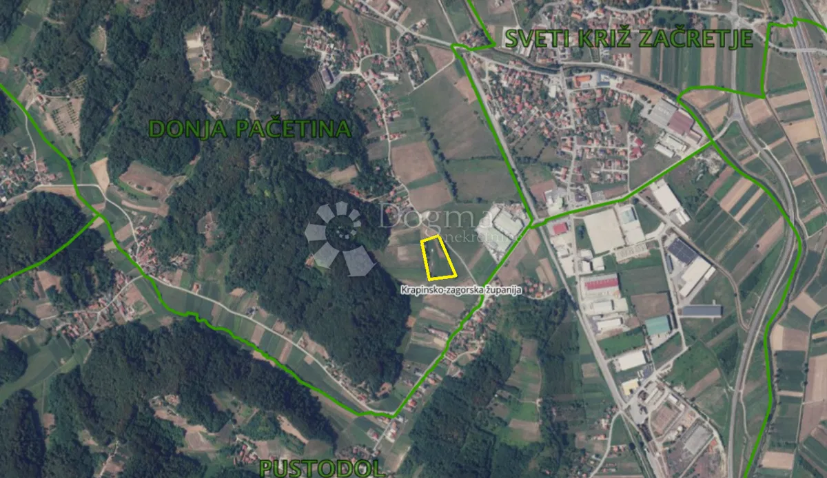 Zazidljivo zemljišče Donja Pačetina, Sveti Križ Začretje, 9.711m2